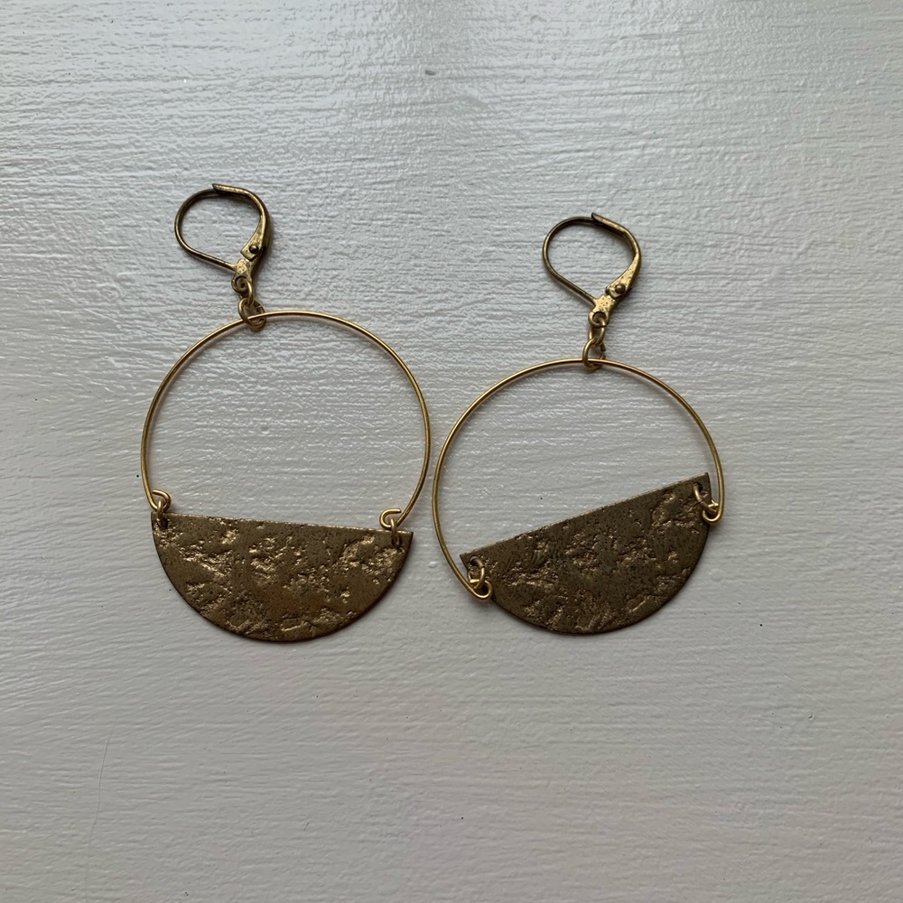 Gold plated earrings